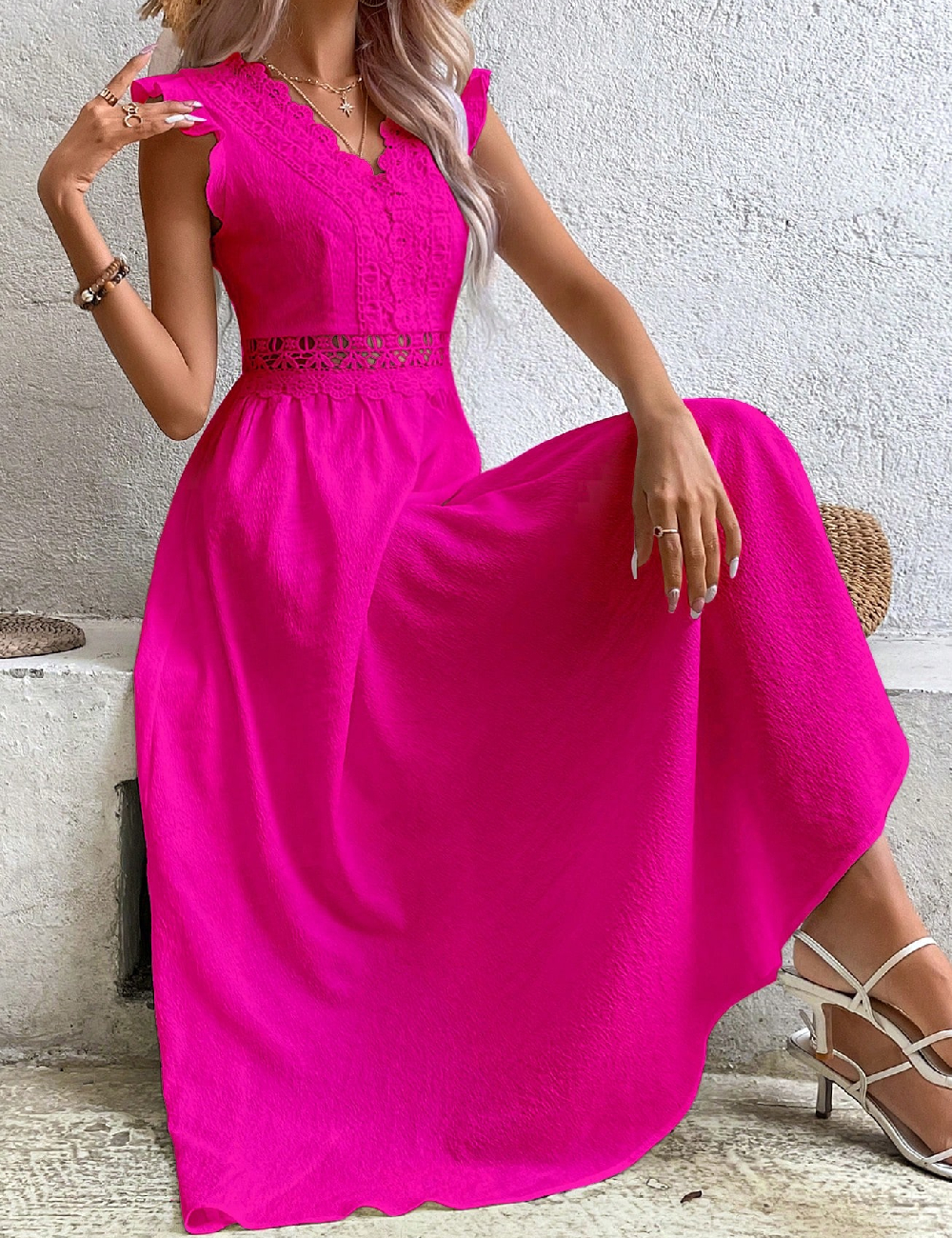 Rochie lunga SHEIN, roz - 1 | YEO