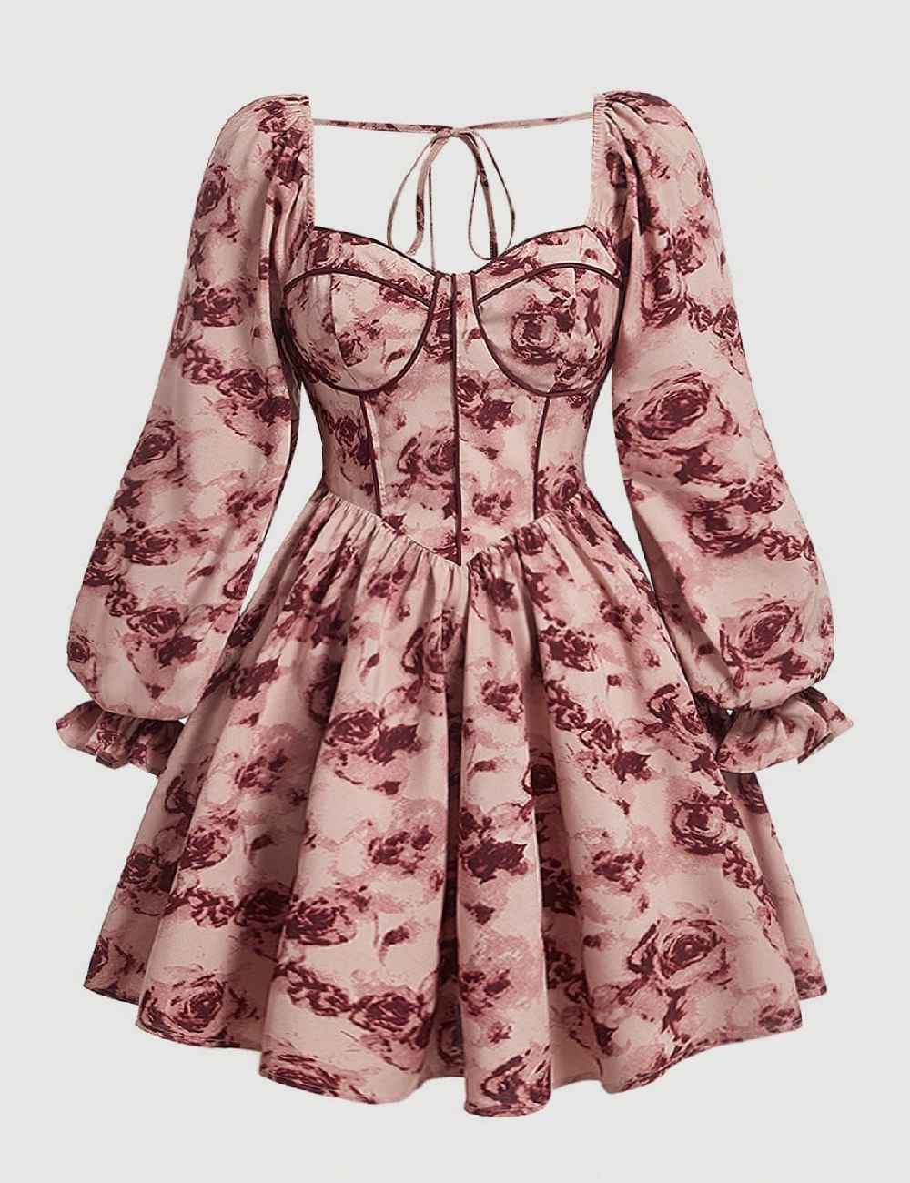 Rochie scurta SHEIN, roz pudra