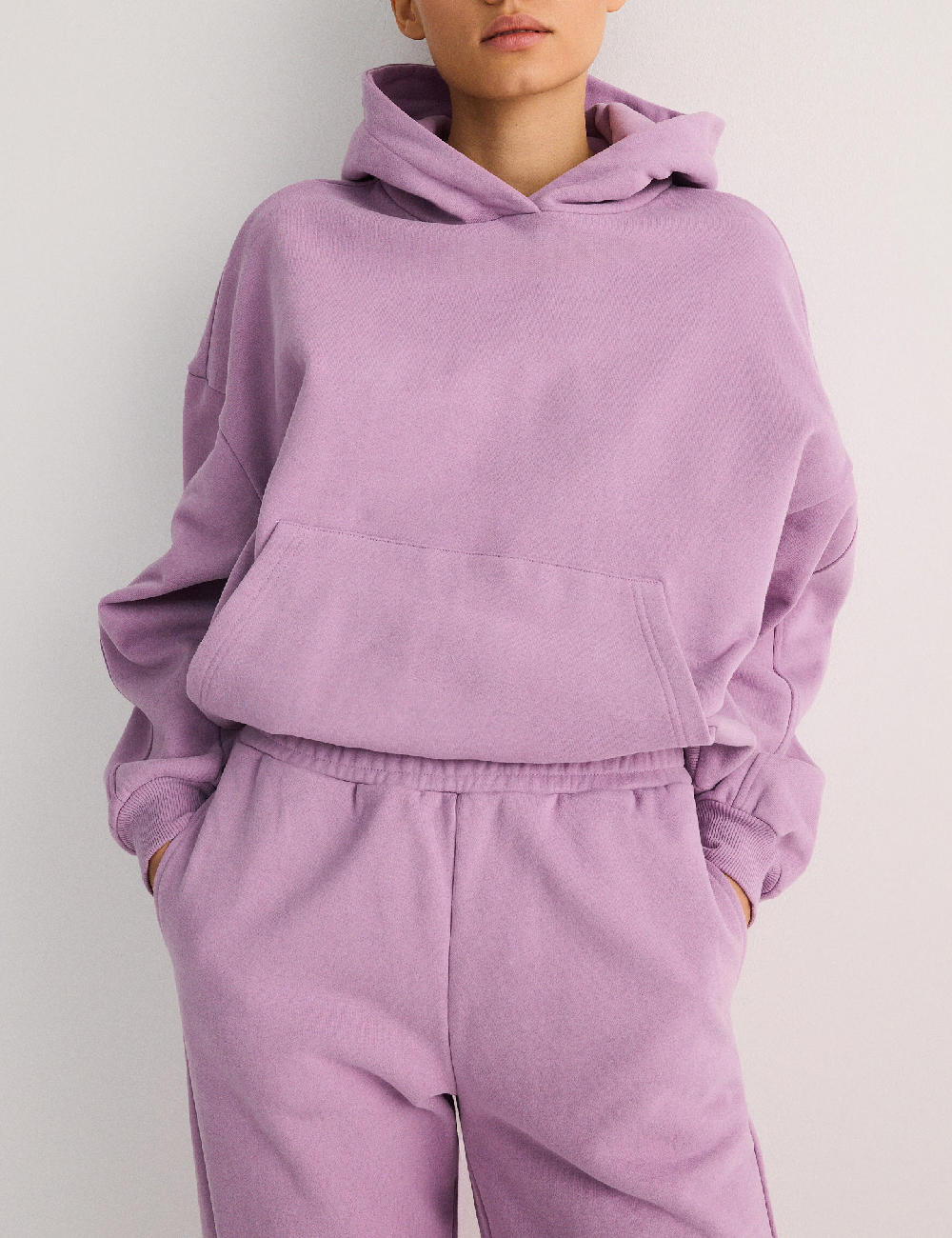 Pantaloni Reserved, mov - 1 | YEO