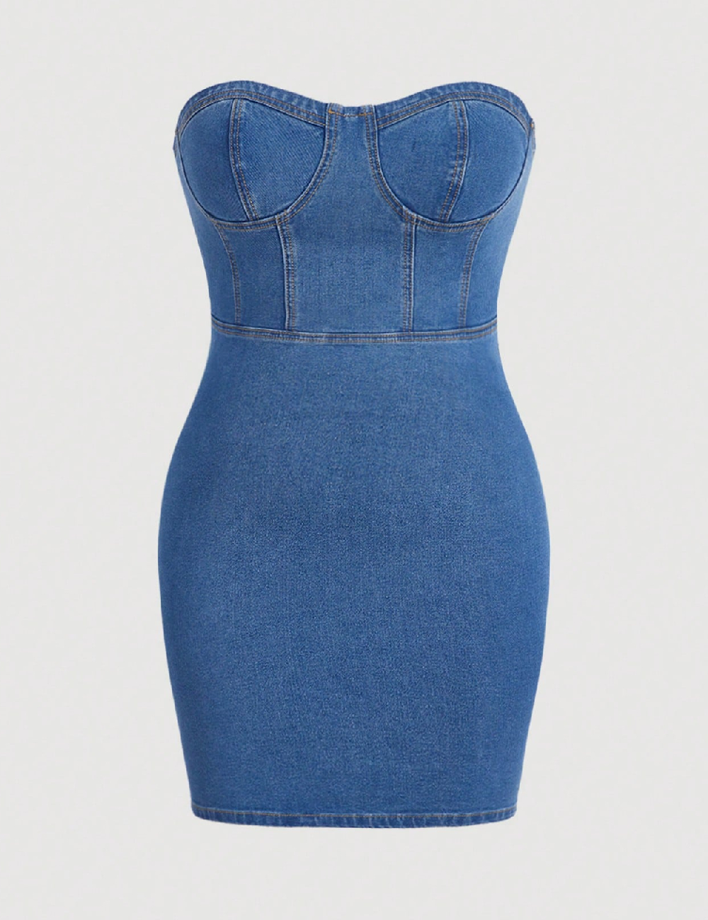 Rochie scurta SHEIN CURVE, albastru