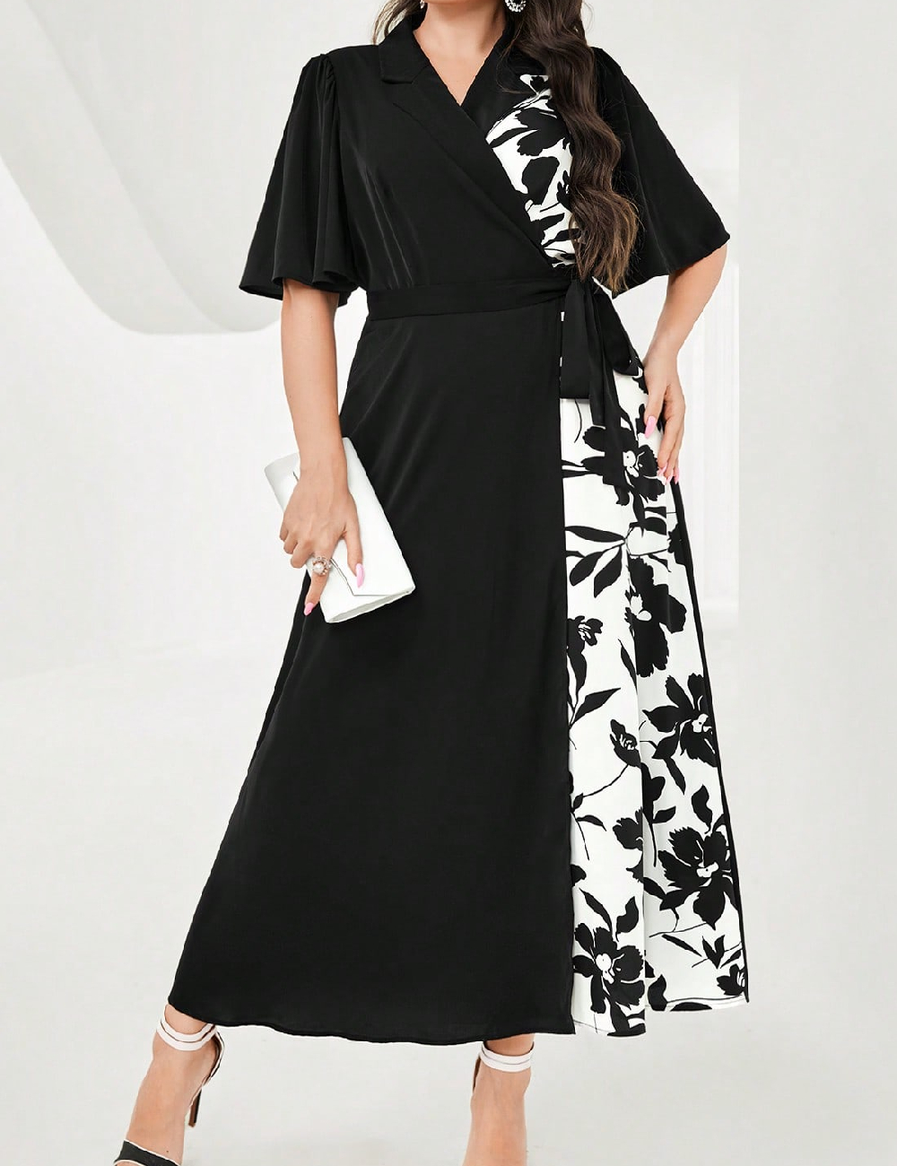 Rochie lunga SHEIN CURVE, negru