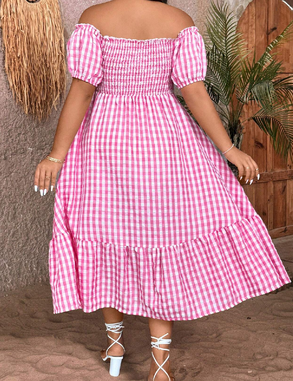 Rochie lunga SHEIN CURVE, roz - 1 | YEO