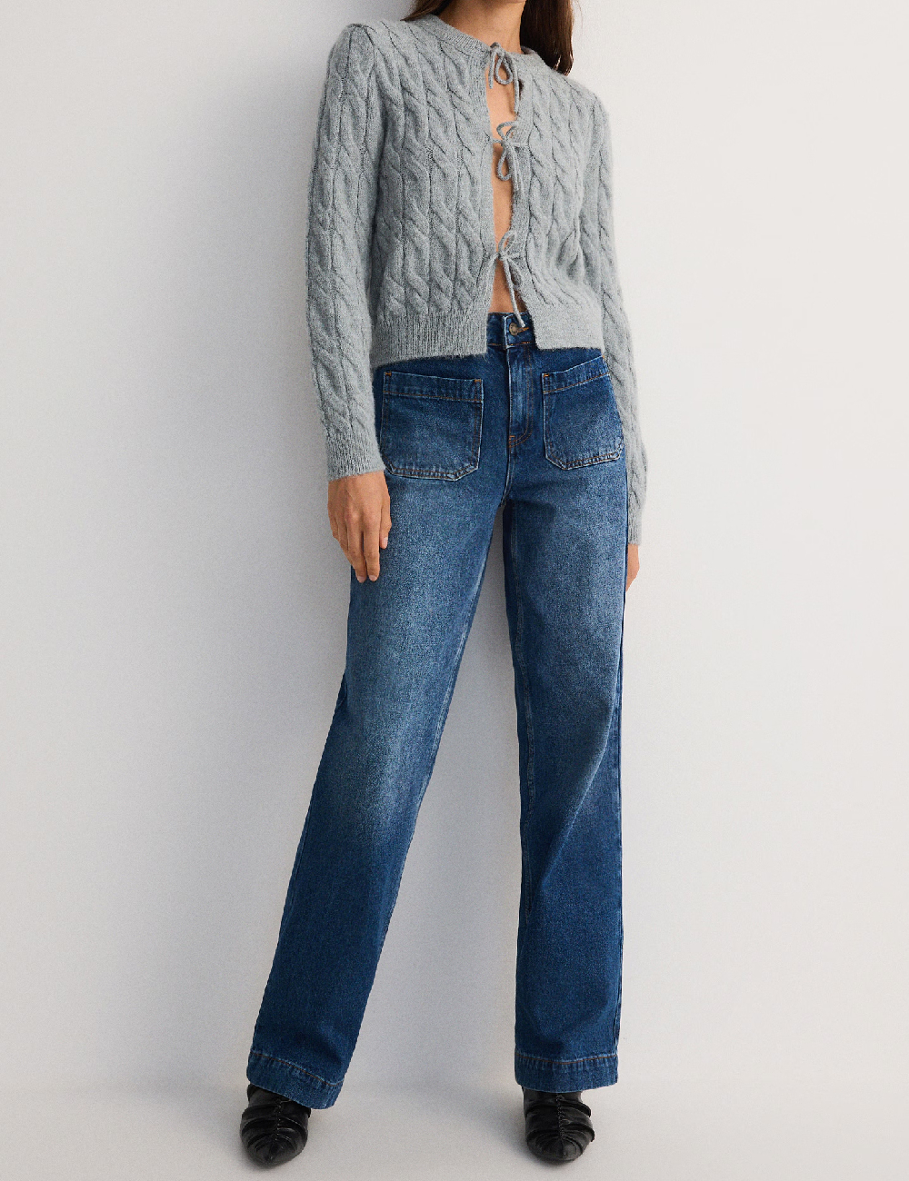 Cardigan Reserved, gri - 1 | YEO