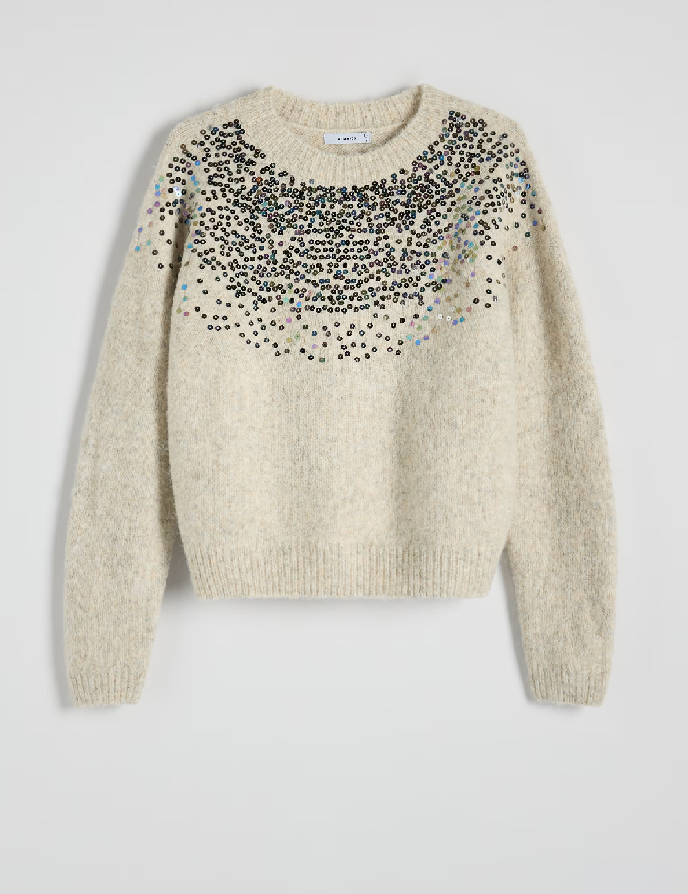 Pulover Reserved, crem - 1 | YEO