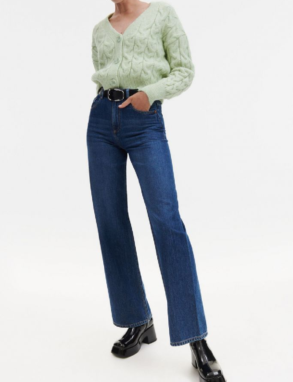 Cardigan Reserved, verde - 1 | YEO