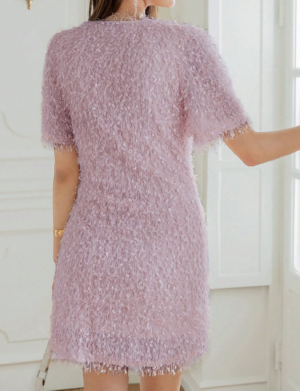 Rochie scurta Dazy, lila - 1 | YEO