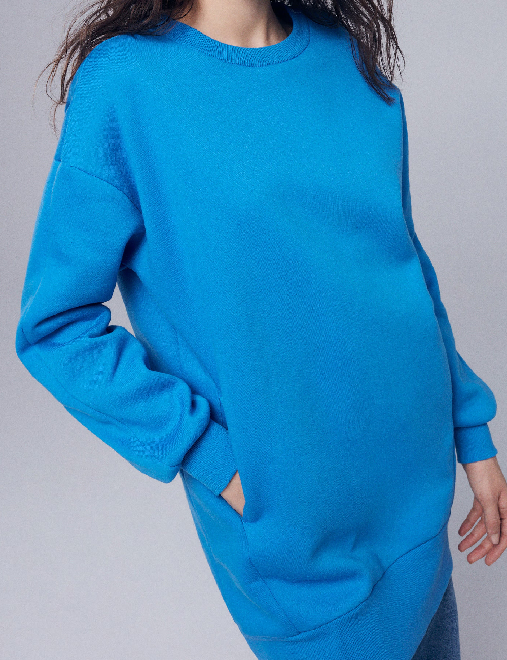 Bluza Reserved, albastru - 1 | YEO