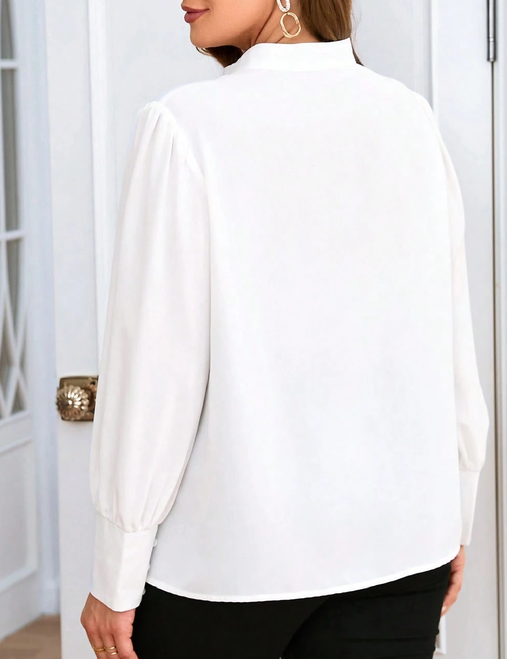 Bluza SHEIN CURVE, alb - 1 | YEO