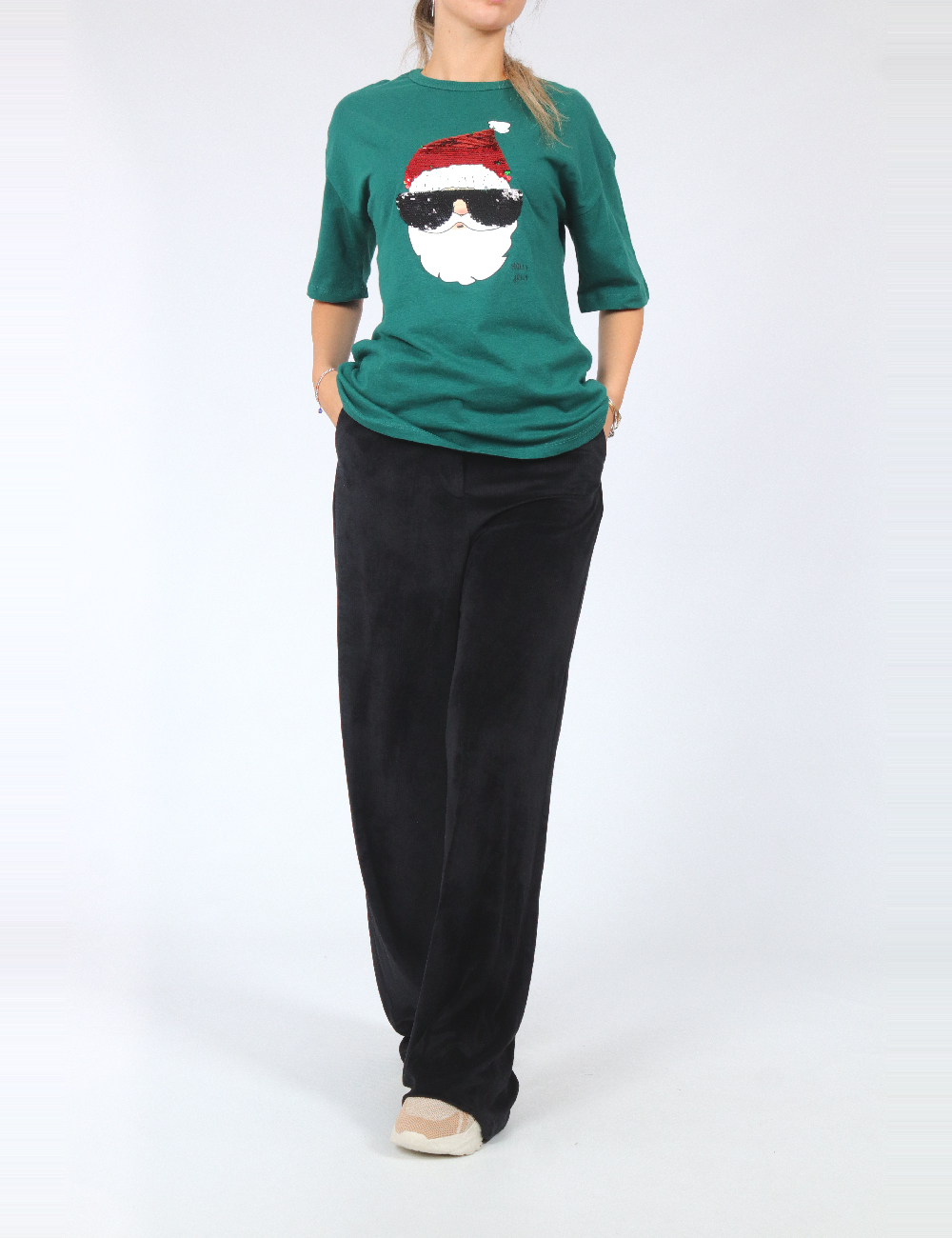 Pantaloni Reserved, negru - 1 | YEO