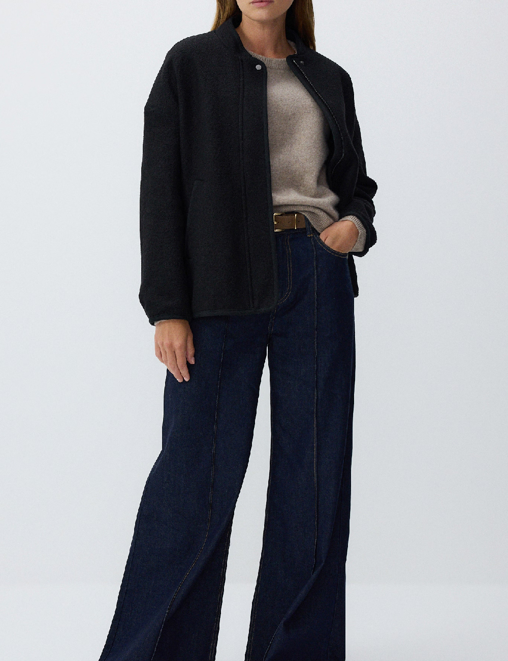 Jacheta Reserved, negru - 1 | YEO