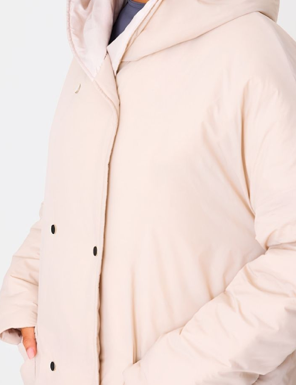 Geaca PrettyLittleThing, crem - 1 | YEO