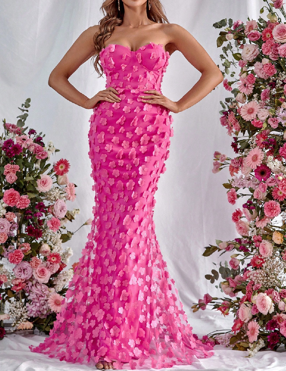 Rochie lunga SHEIN, roz