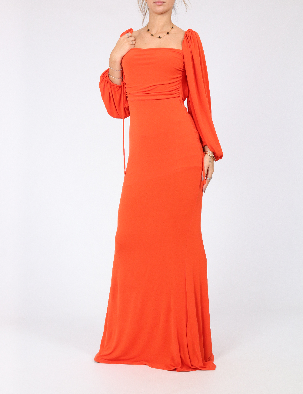 Rochie lunga Love&Lemonade, portocaliu - 1 | YEO
