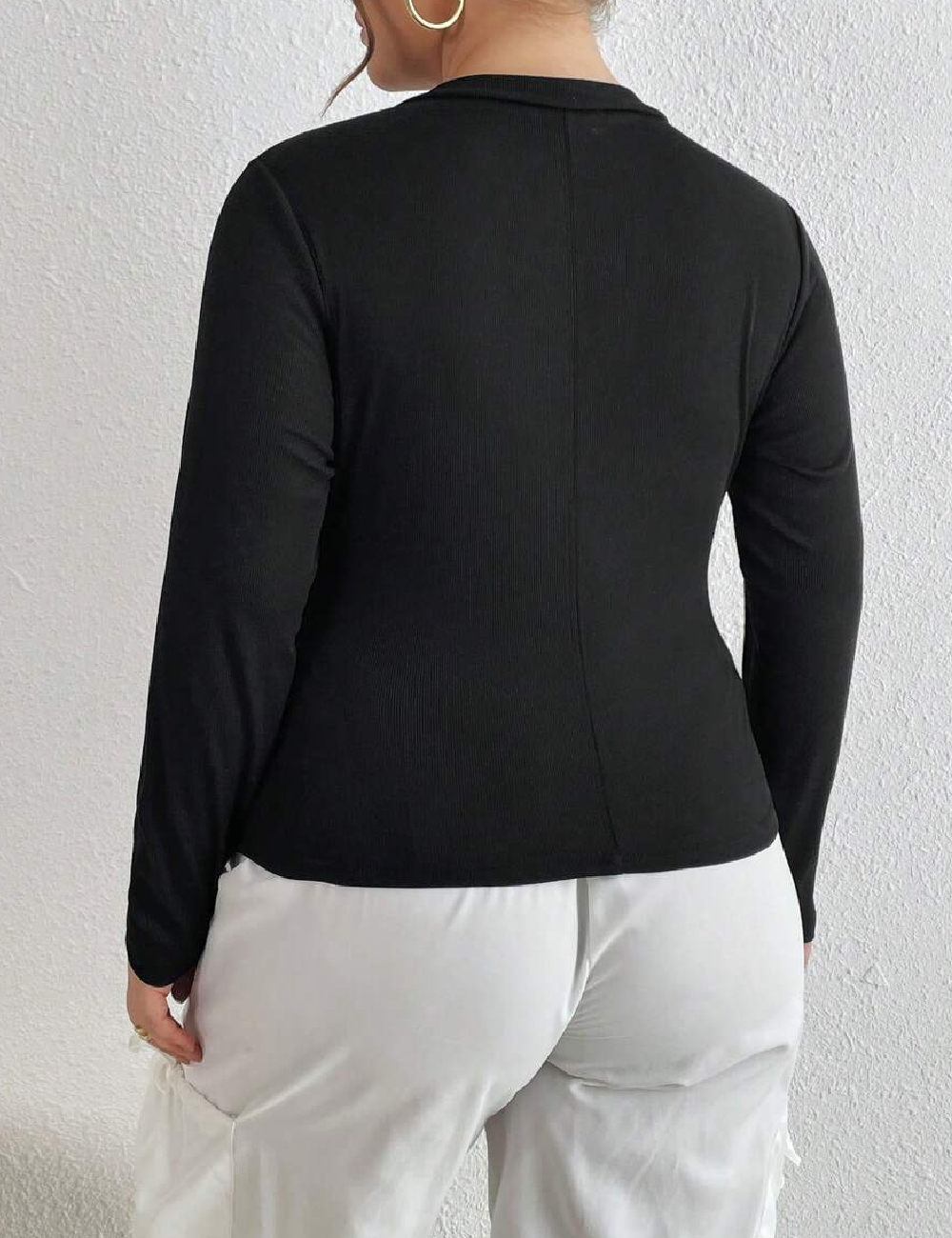 Bluza SHEIN CURVE, negru - 1 | YEO