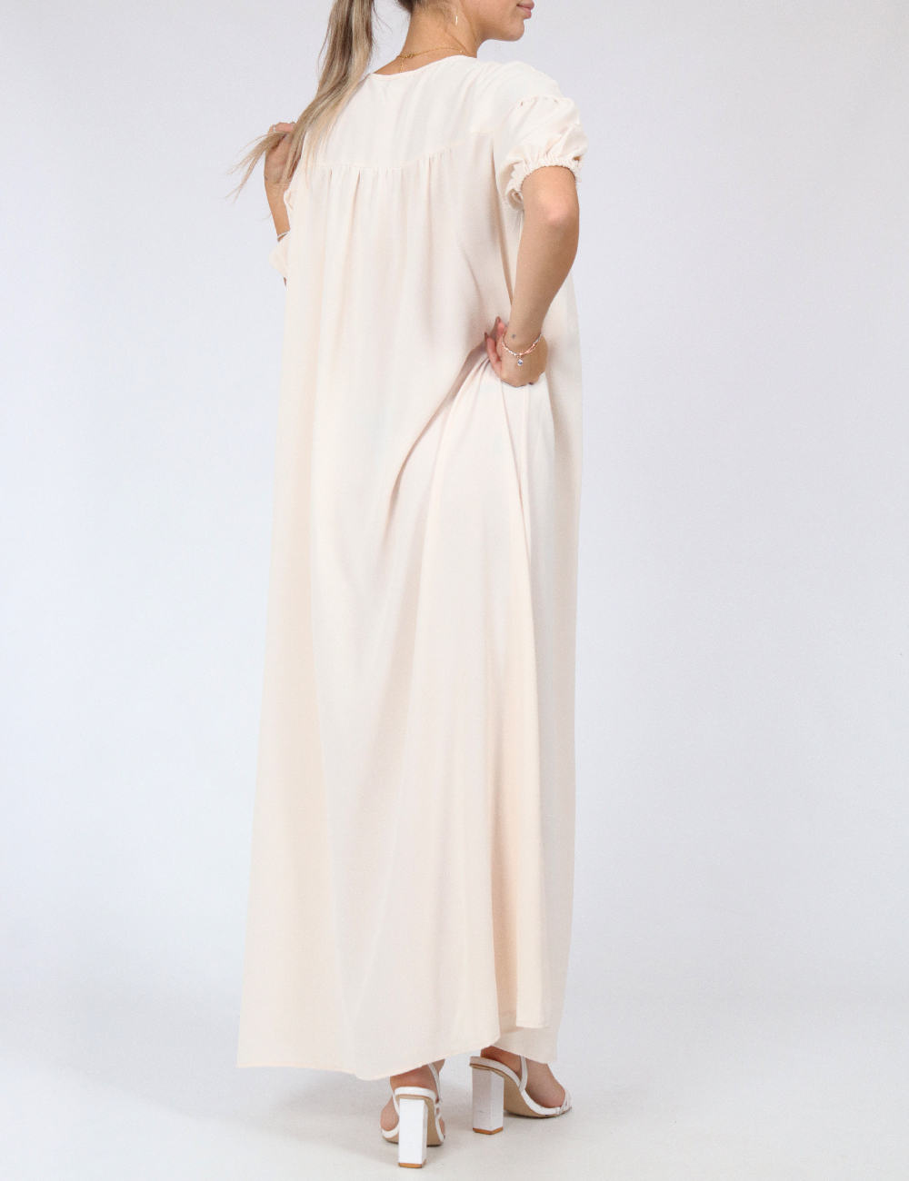 Rochie lunga SHEIN, ecru - 1 | YEO