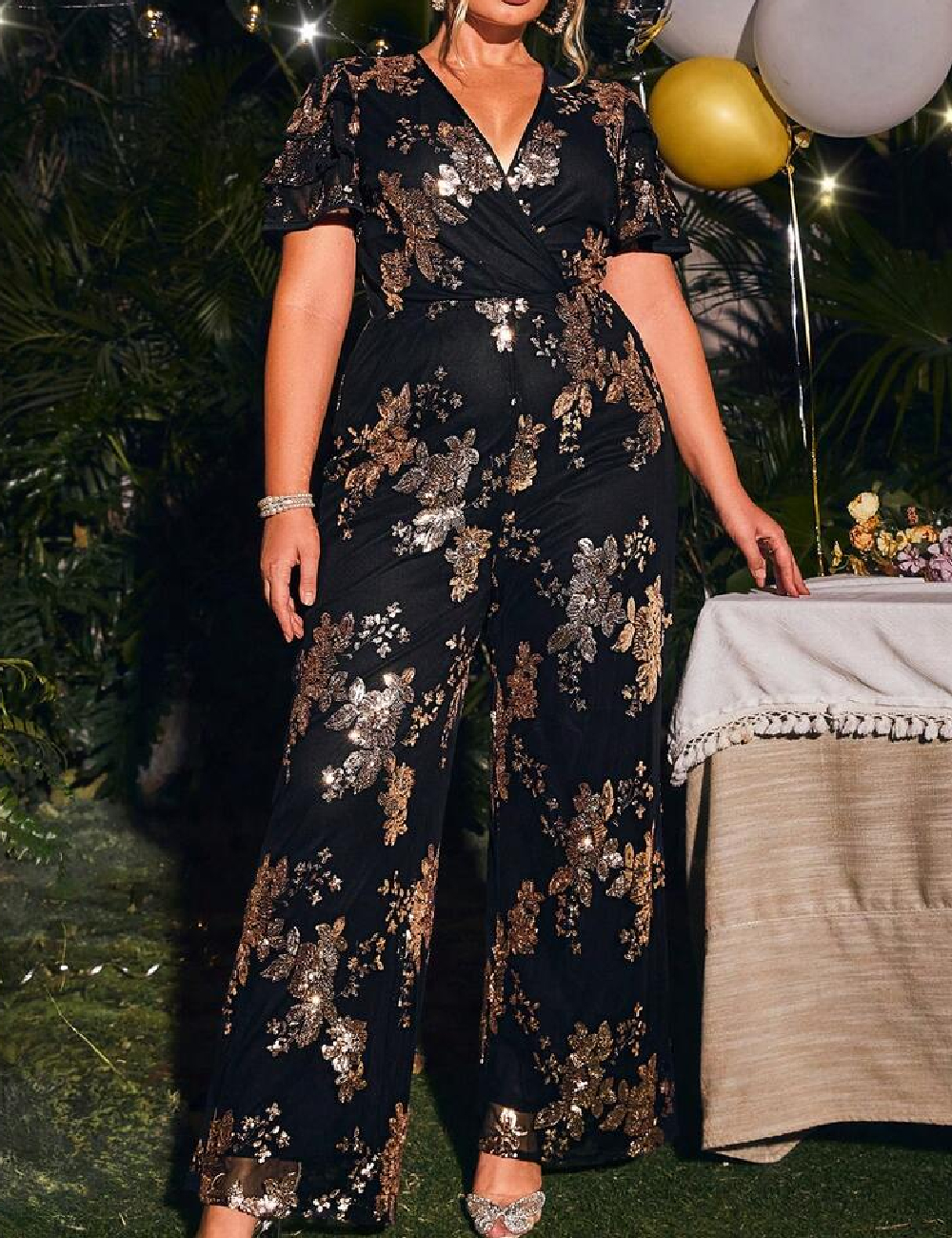 Salopeta SHEIN CURVE, negru