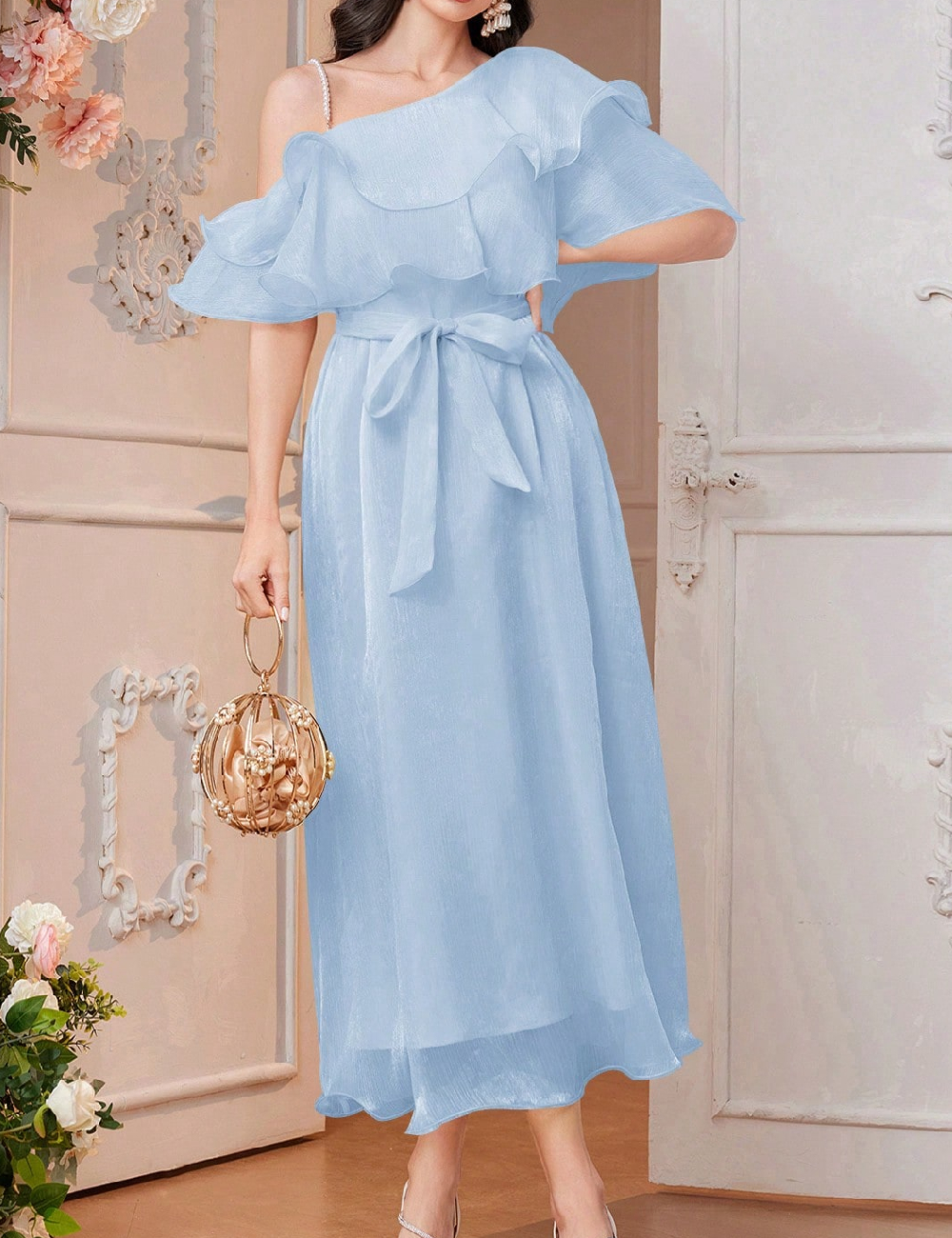Rochie medie SHEIN, albastru
