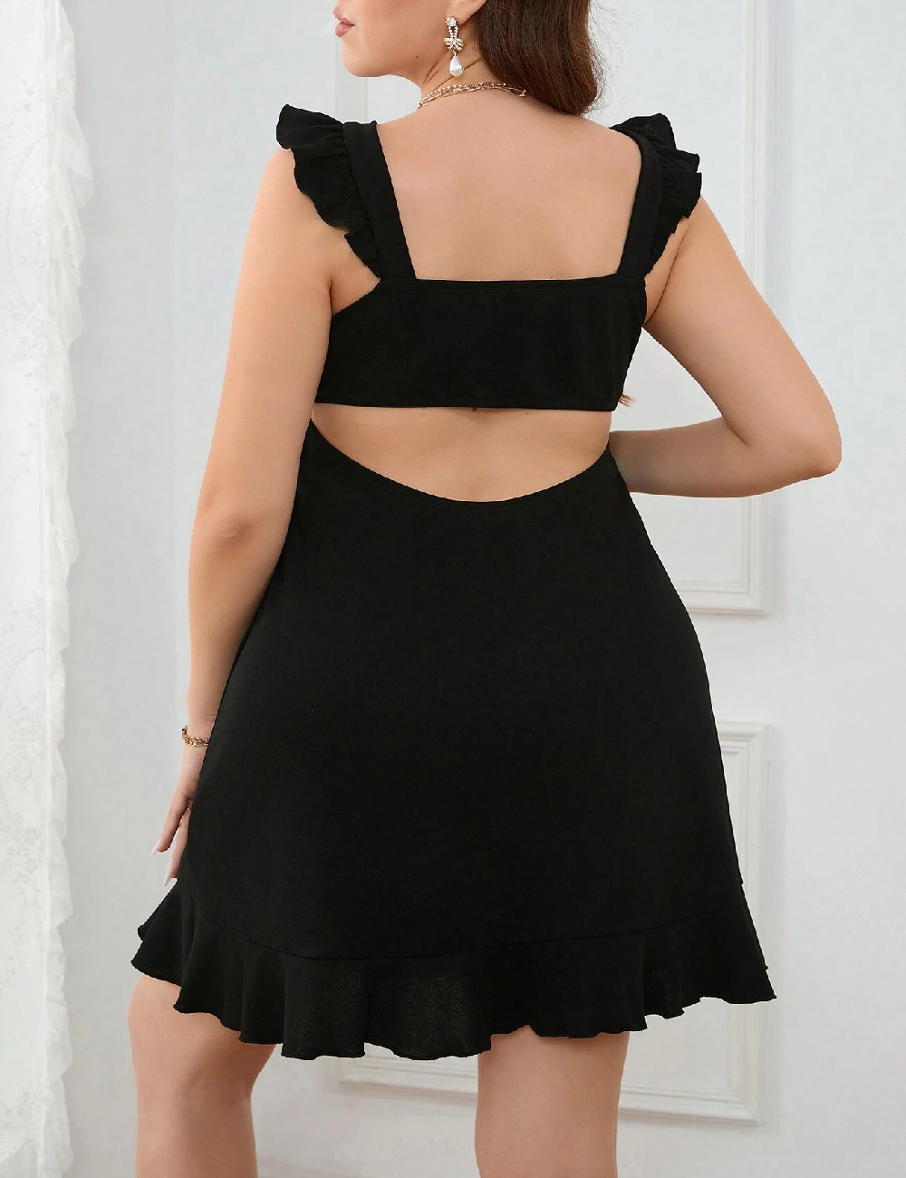 Rochie scurta SHEIN CURVE, negru - 1 | YEO