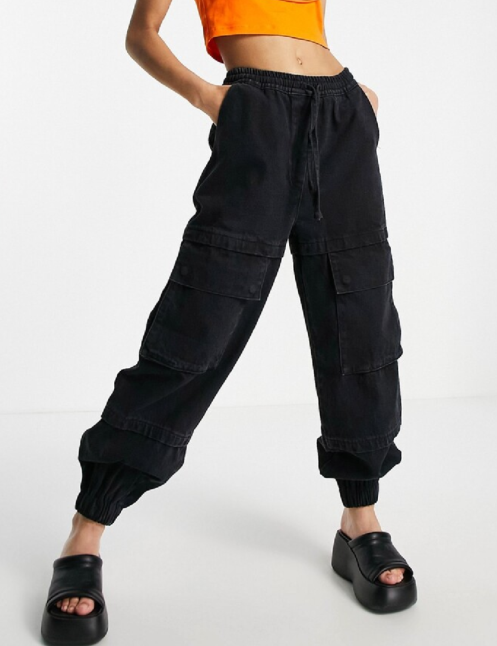 Pantaloni Signature 8, negru - 1 | YEO