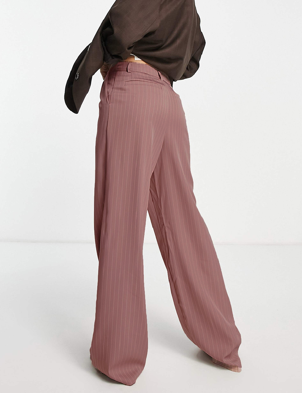 Pantaloni MISSGUIDED Plus Size, roz pudra inchis - 1 | YEO