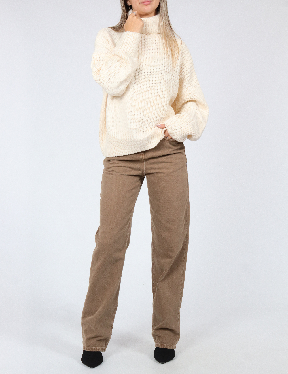 Pulover Top Shop, crem - 1 | YEO