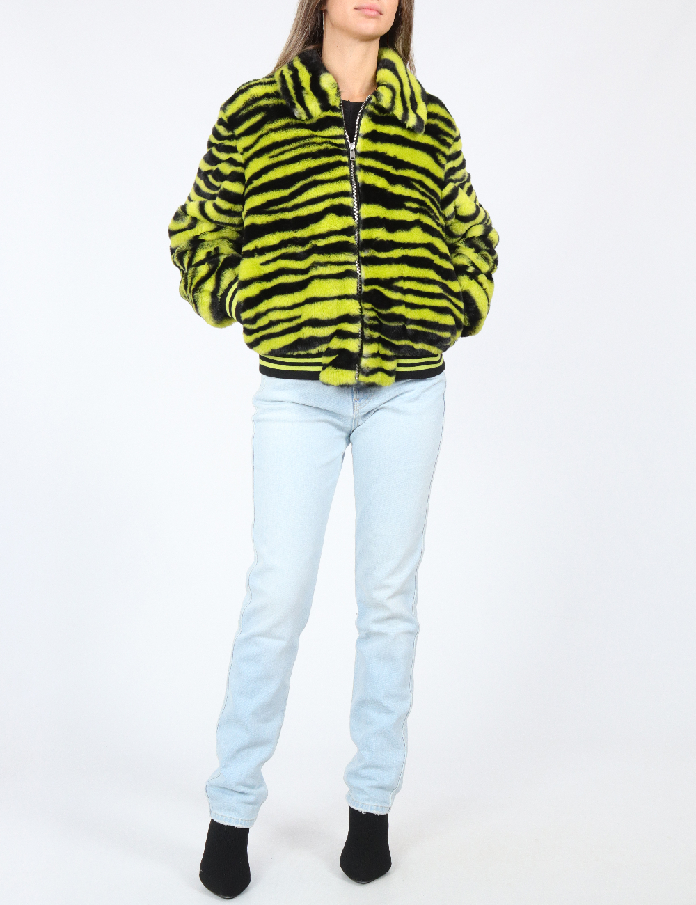Jacheta Only, verde/negru - 1 | YEO