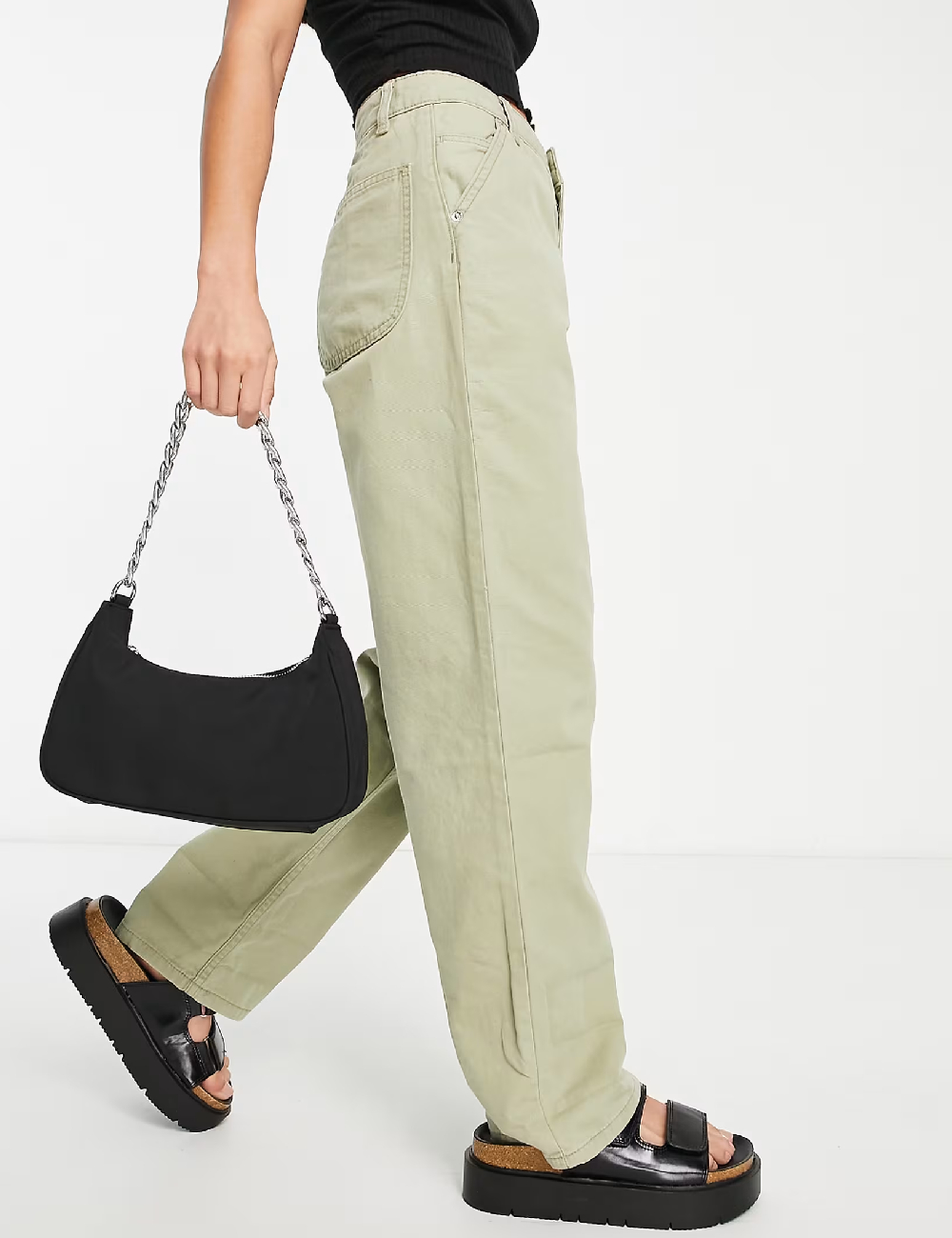 Pantaloni ASOS, verde - 1 | YEO