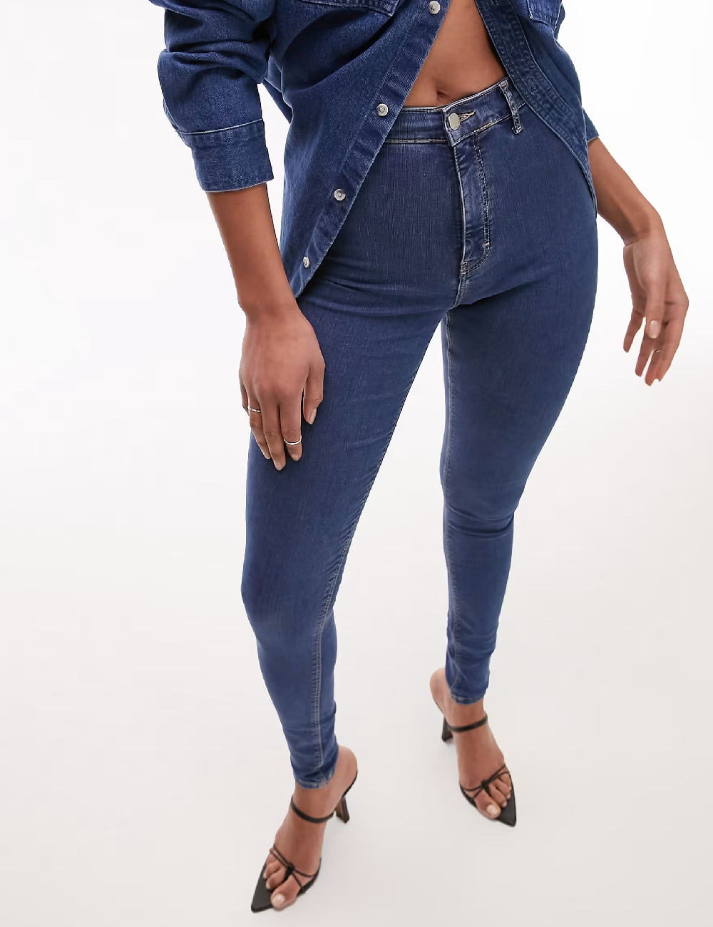 Blugi Top Shop, albastru - 1 | YEO