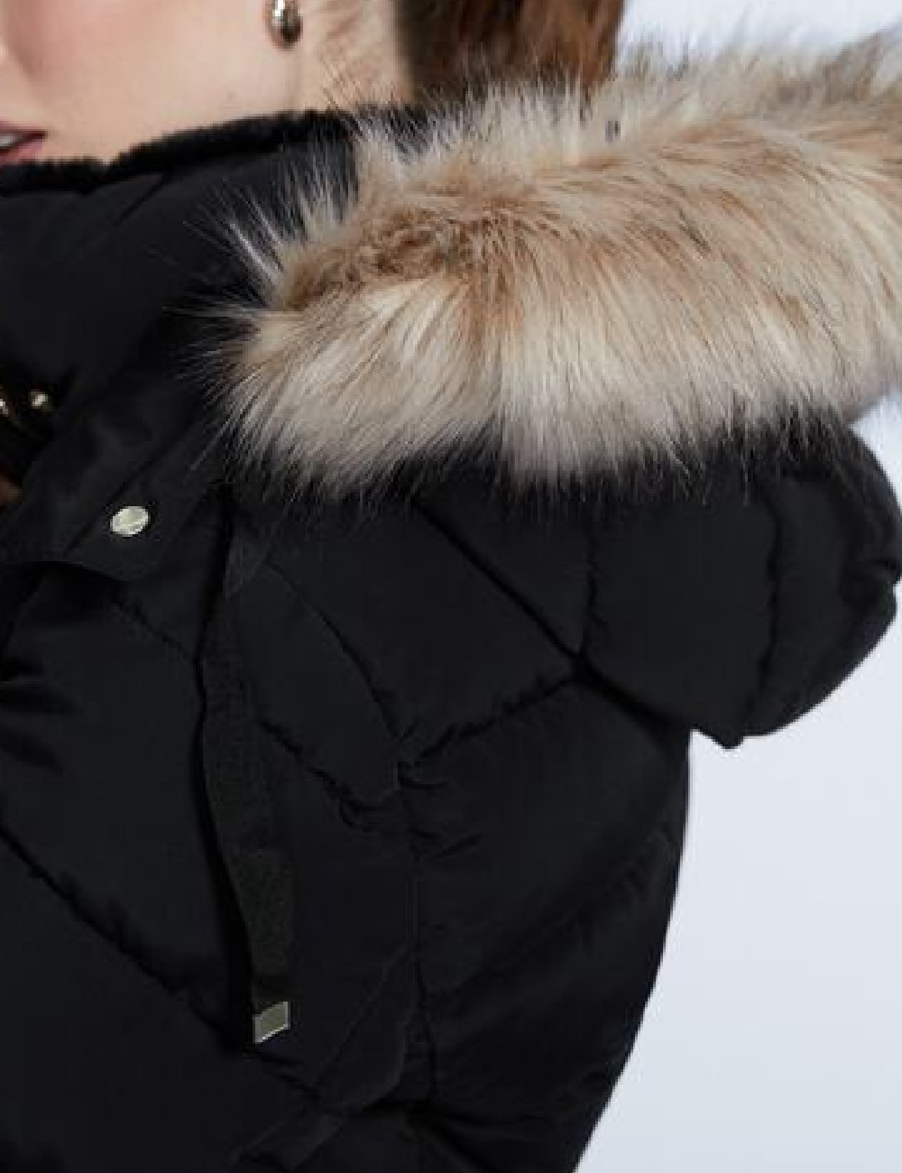 Geaca Stradivarius, negru - 1 | YEO