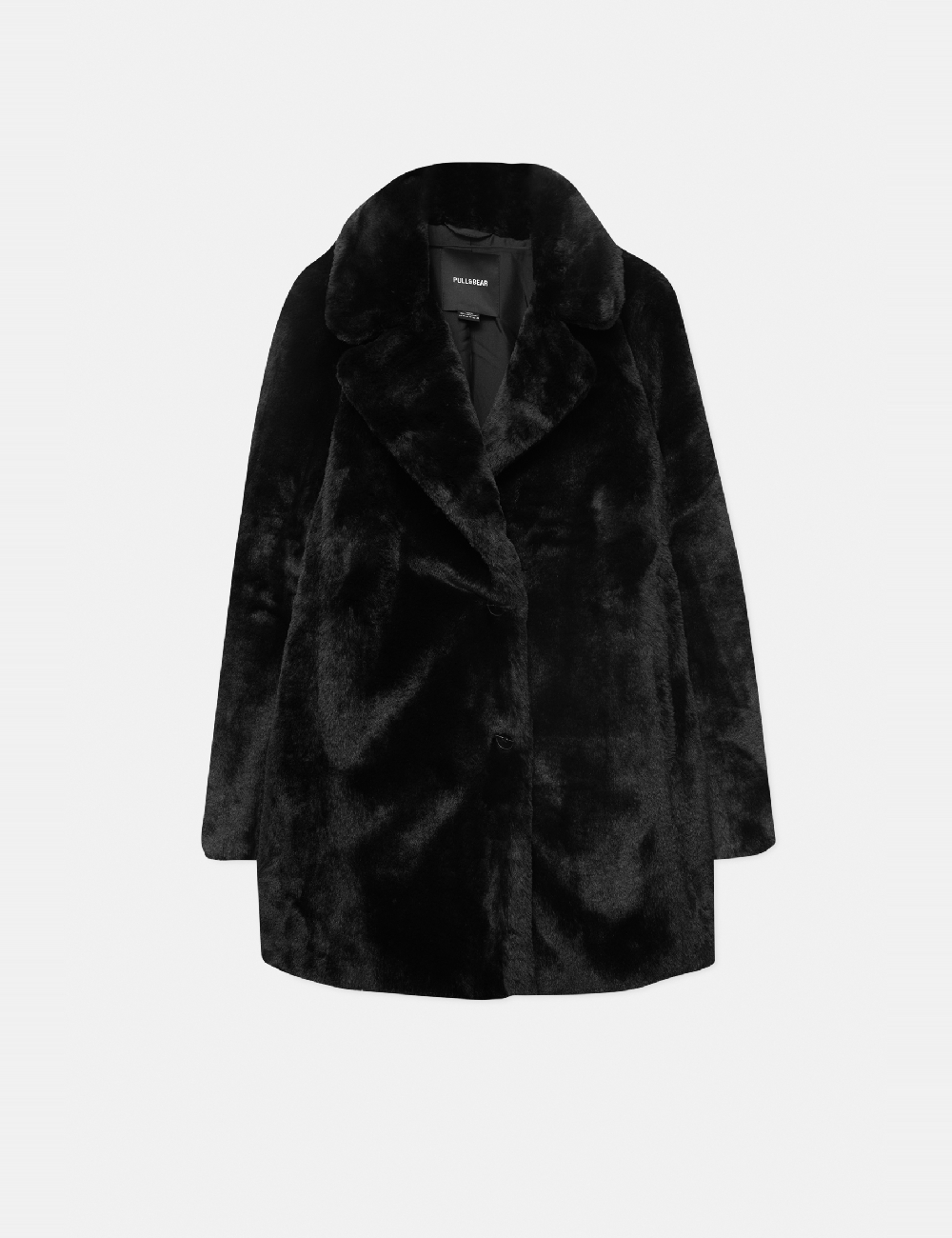 Palton Pull&Bear, negru - 1 | YEO