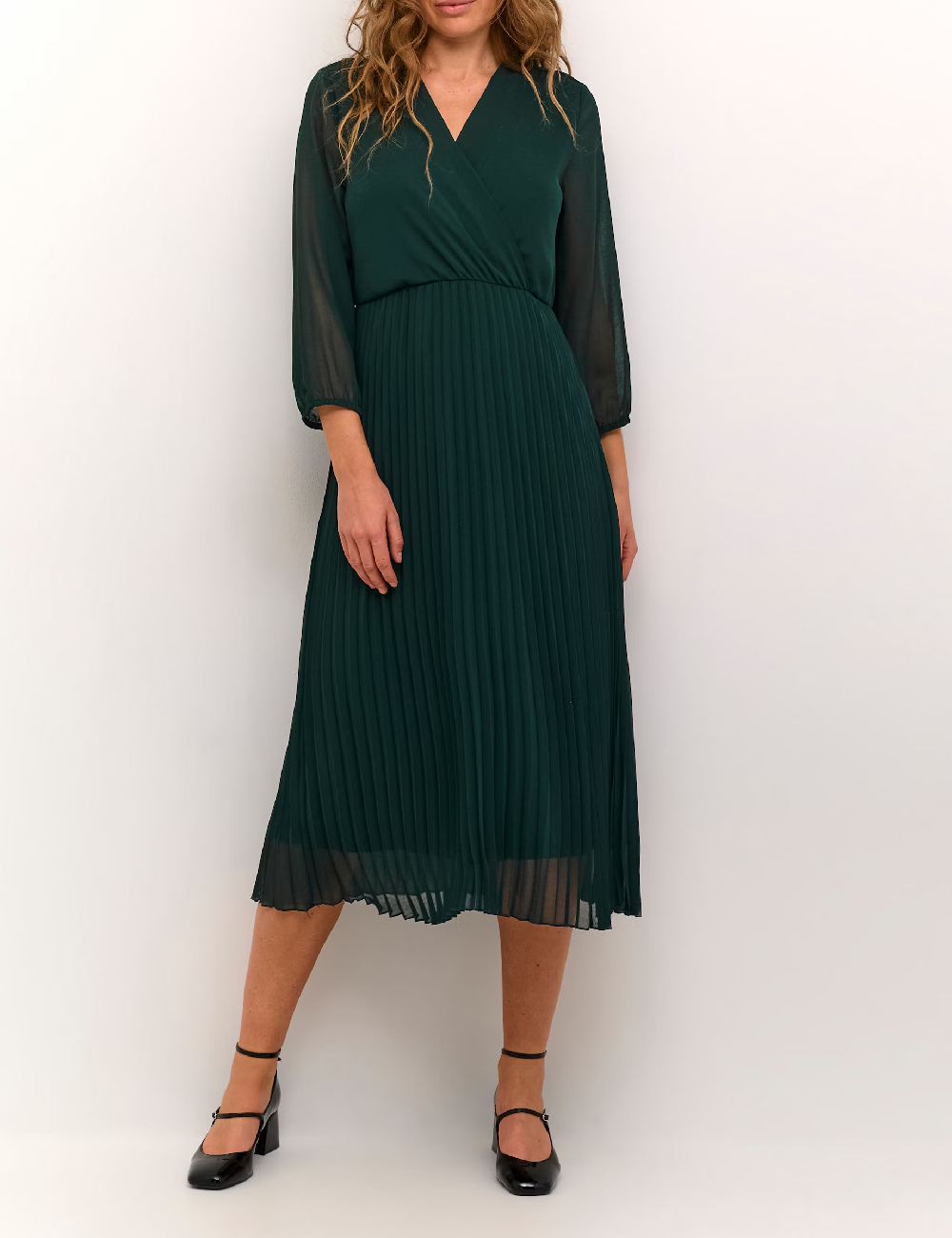 Rochie medie Culture, verde