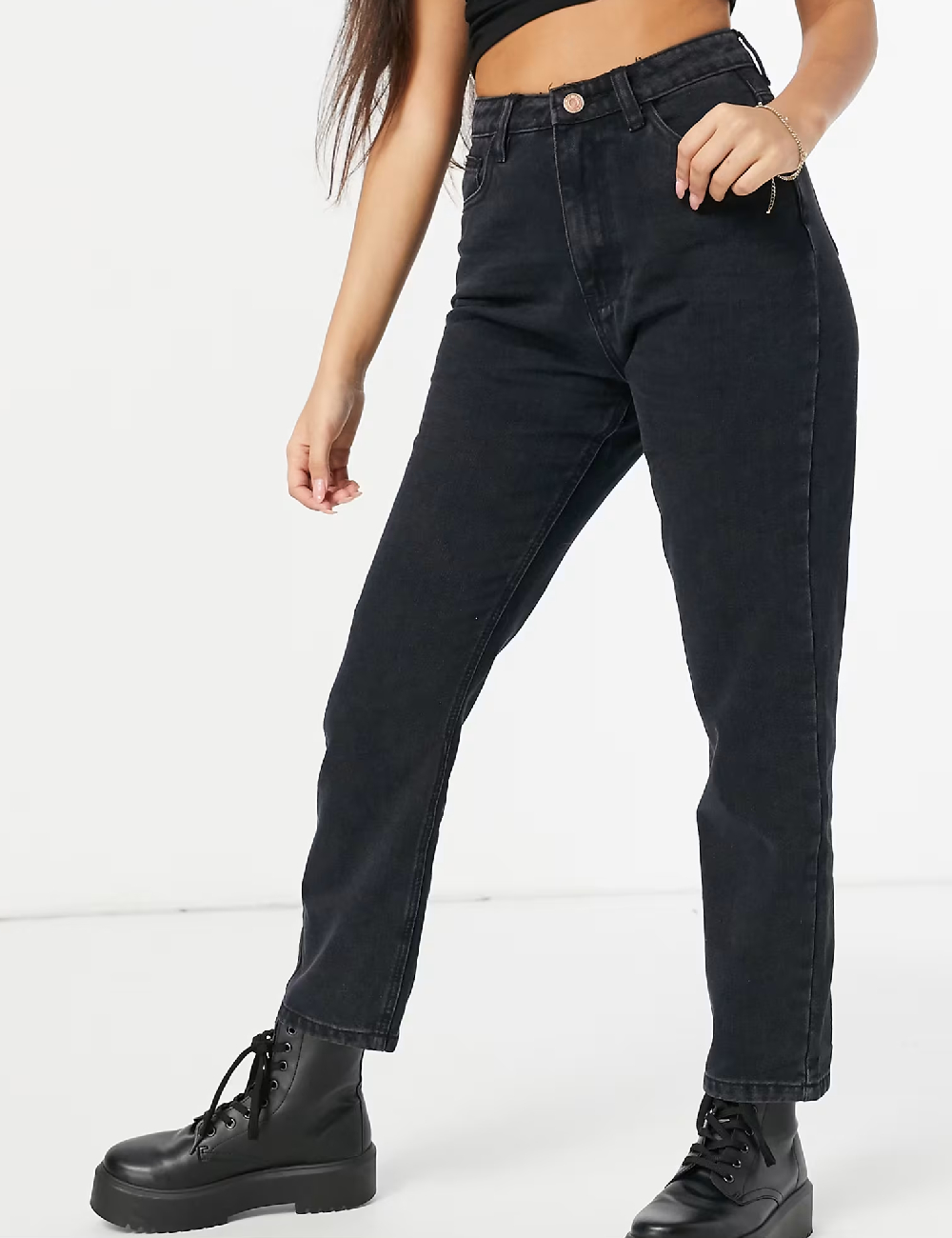 Blugi Missguided, negru