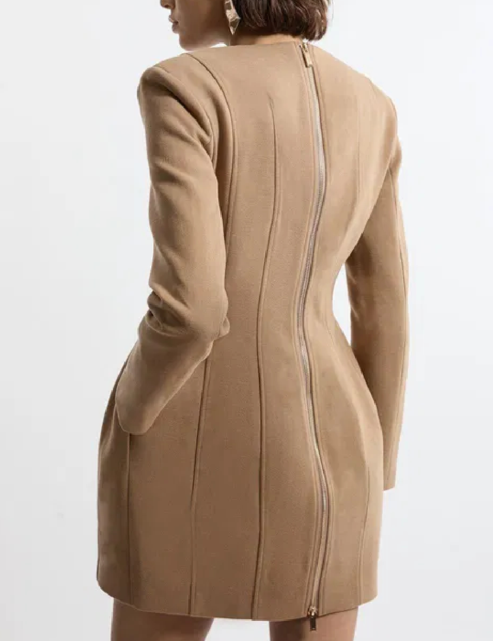 Rochie scurta Karen Millen, maro - 1 | YEO