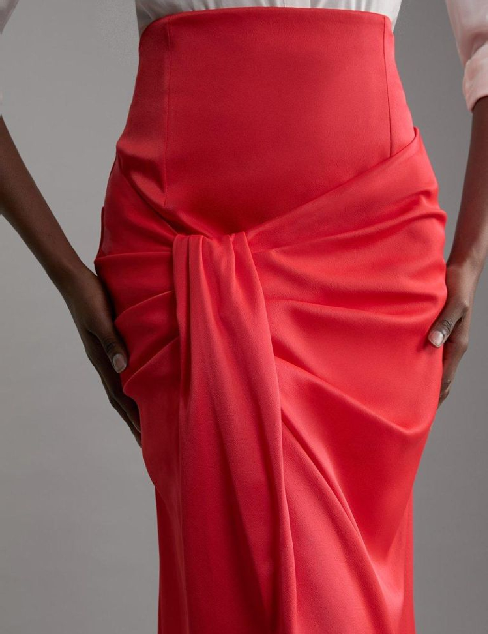 Fusta Karen Millen, rosu - 1 | YEO
