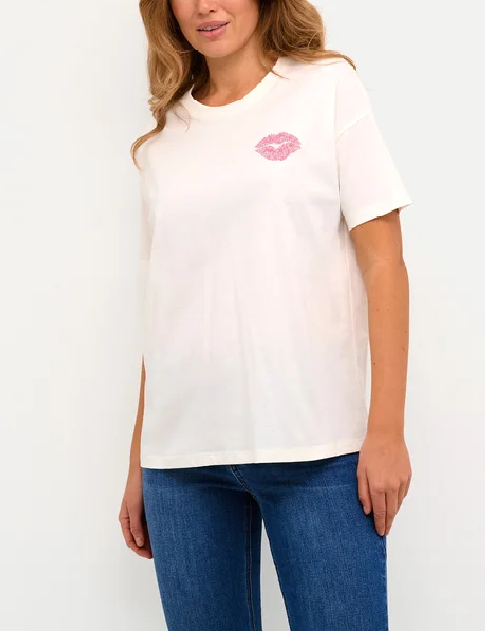 Tricou Kaffe, ecru - 1 | YEO