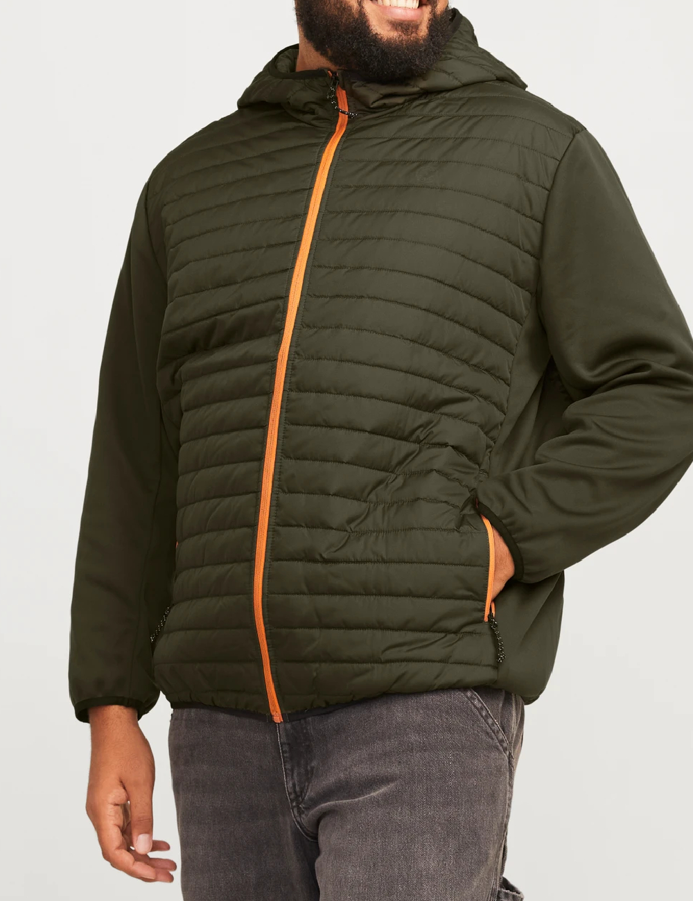 Geaca Jack&Jones Plus Size Men, verde