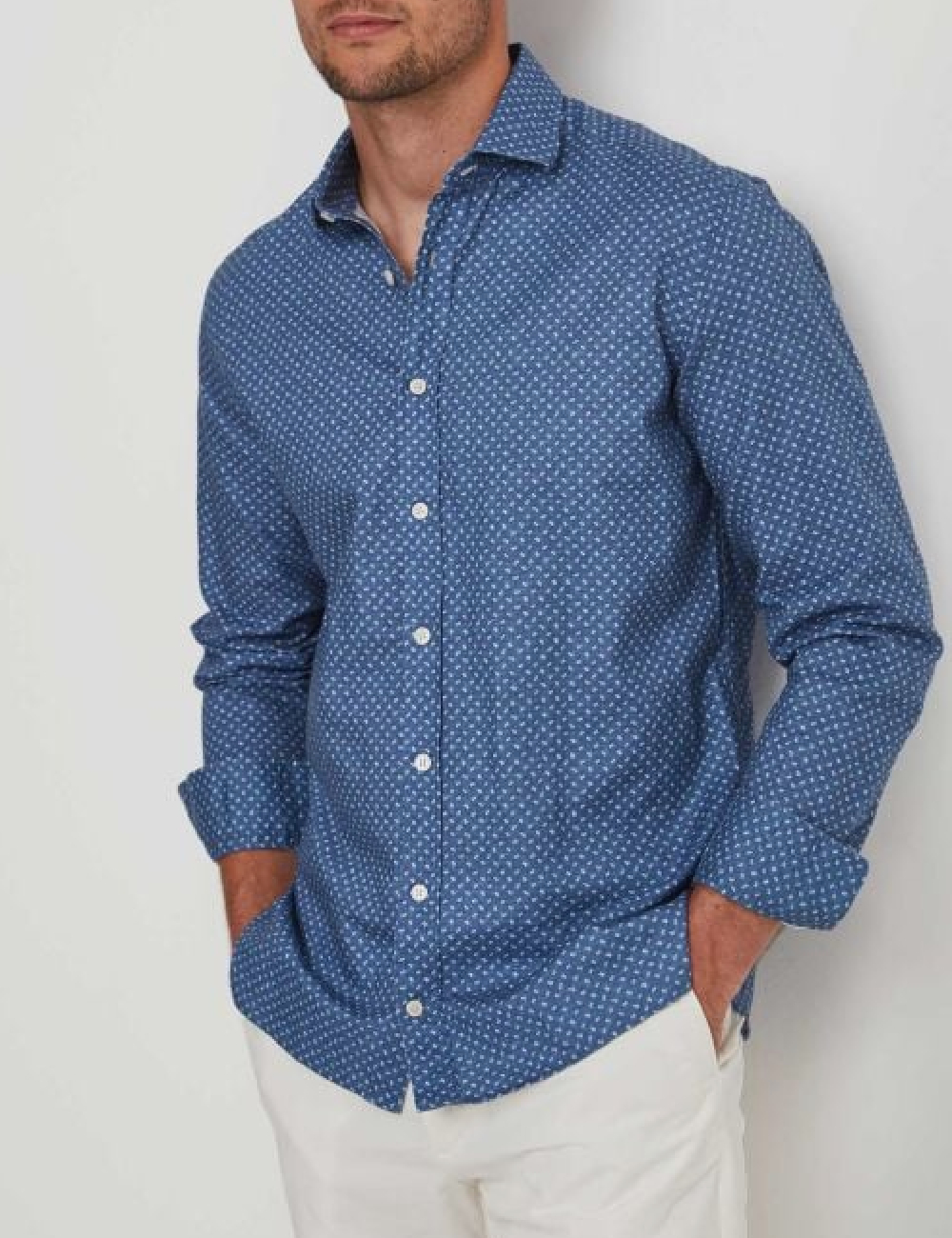 Camasa HACKETT, bleumarin