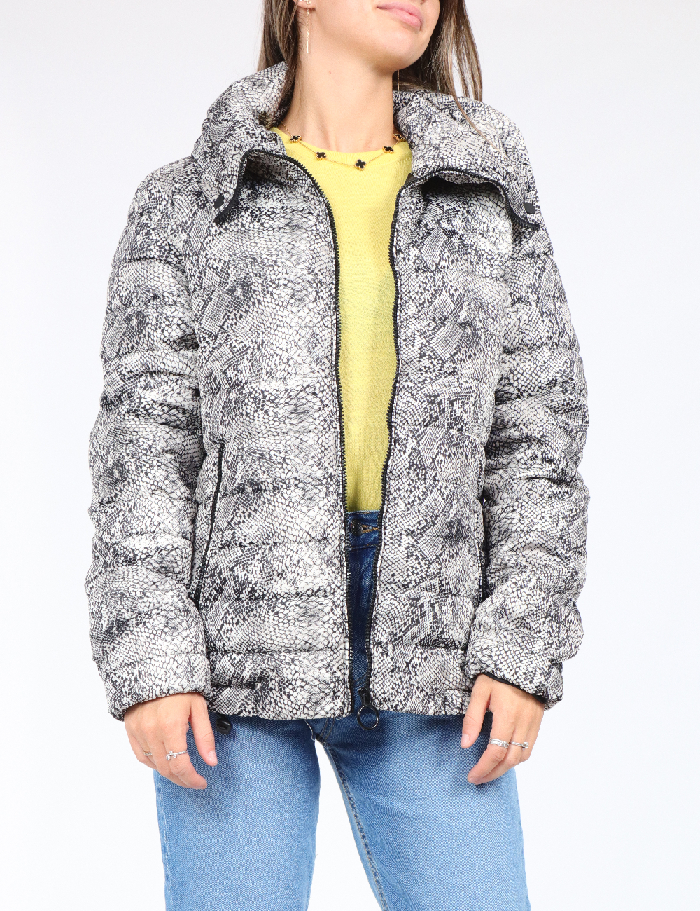 Geaca Piazza Italia, imprimeu sarpe