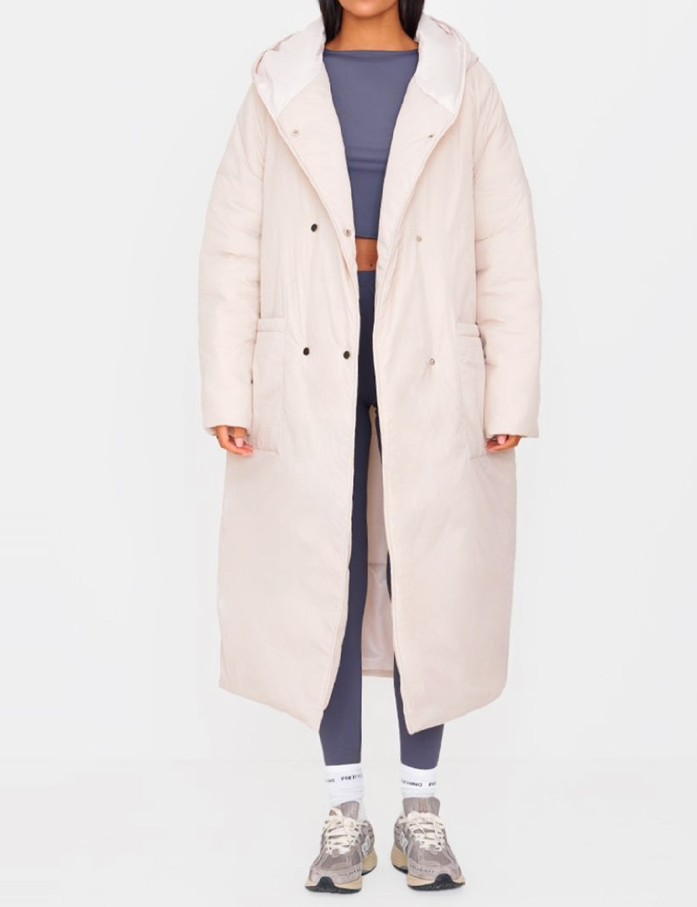 Geaca PrettyLittleThing, crem
