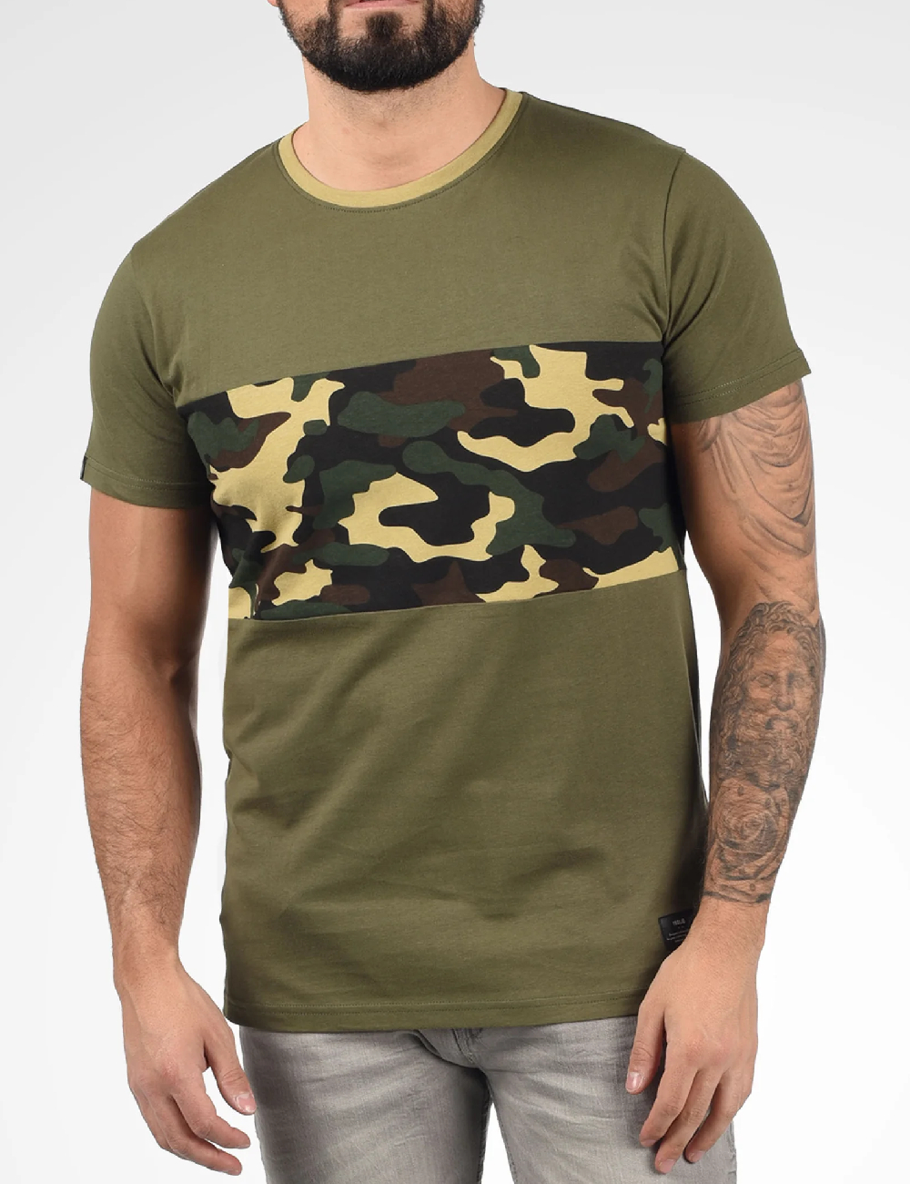 Tricou !Solid, verde