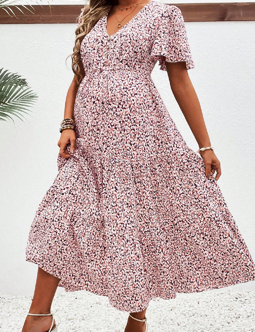 Rochie medie SHEIN Maternity, mix culori