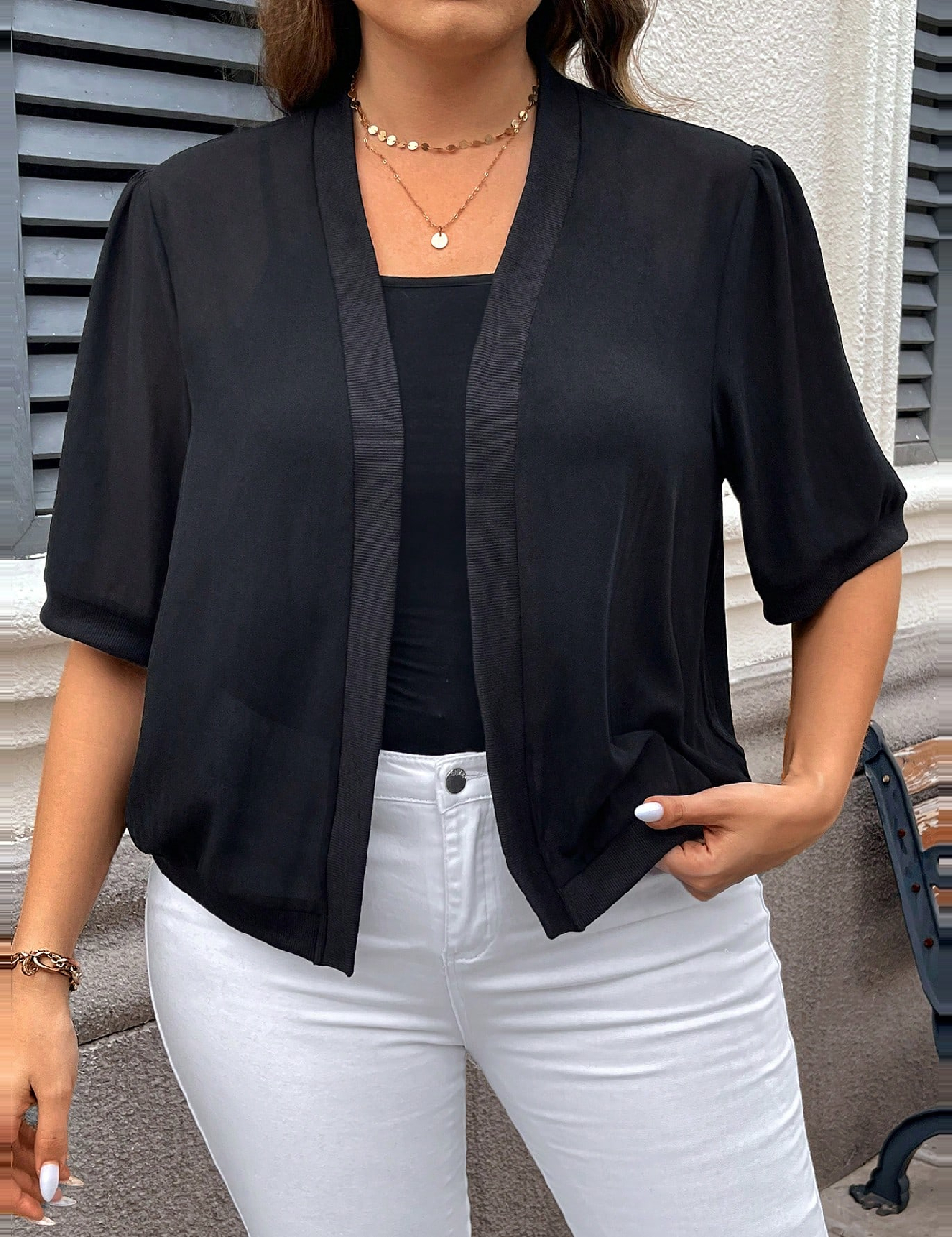 Blazer Emery Rose Curve, negru