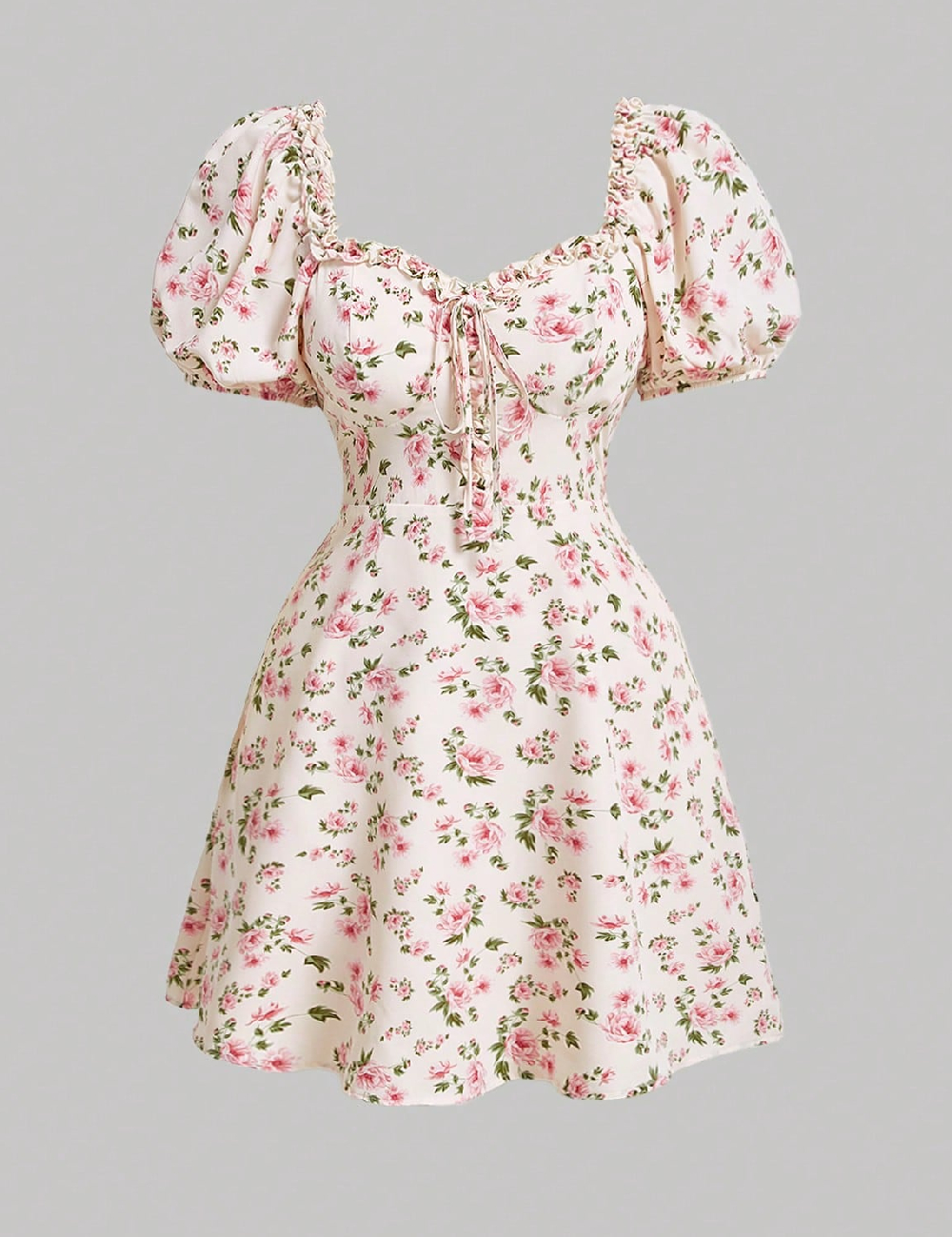 Rochie scurta SHEIN CURVE, floral print