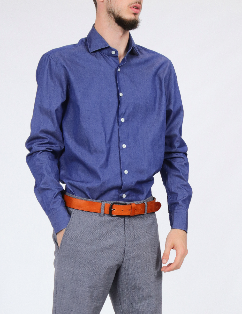 Camasa HACKETT, bleumarin