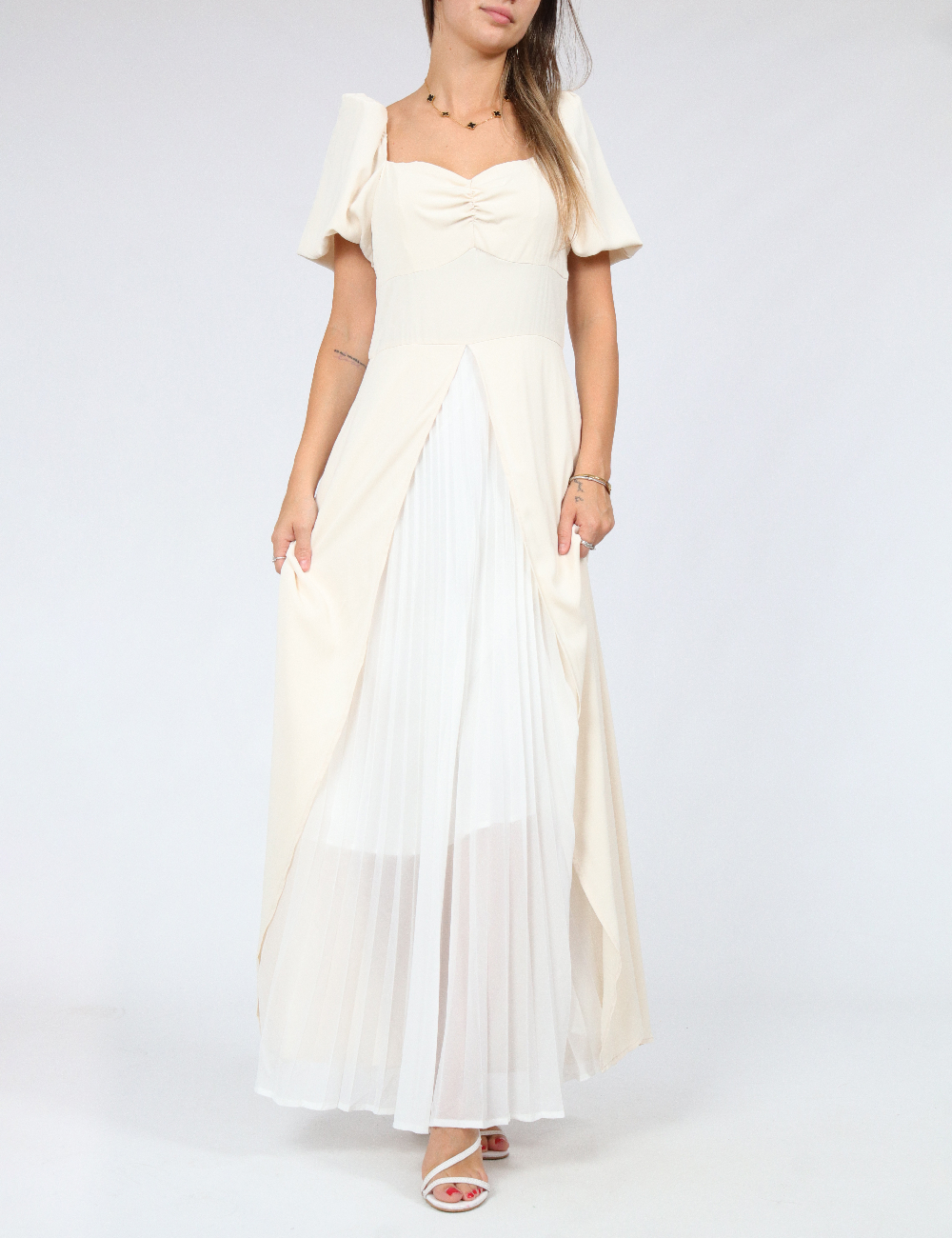 Rochie lunga SHEIN, ecru