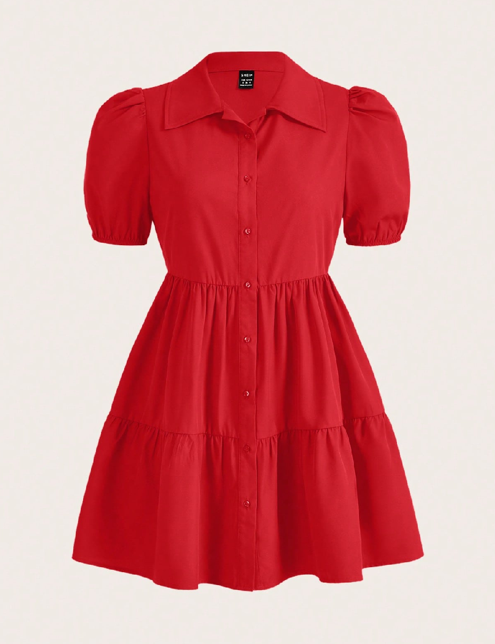 Rochie scurta SHEIN, rosu