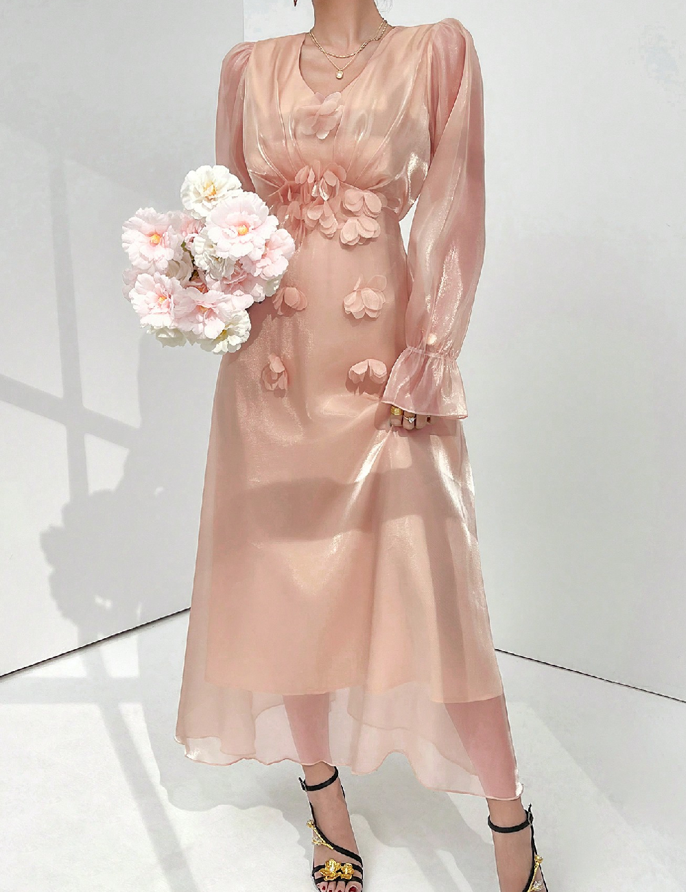 Rochie lunga SHEIN, roz