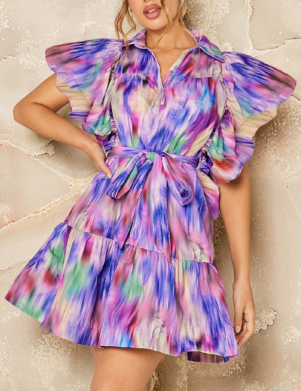 Rochie scurta SHEIN, mix culori