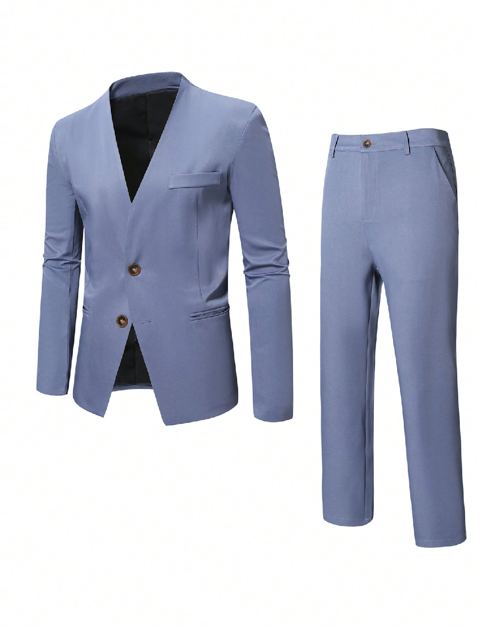 Costum SHEIN Plus Size Men, albastru