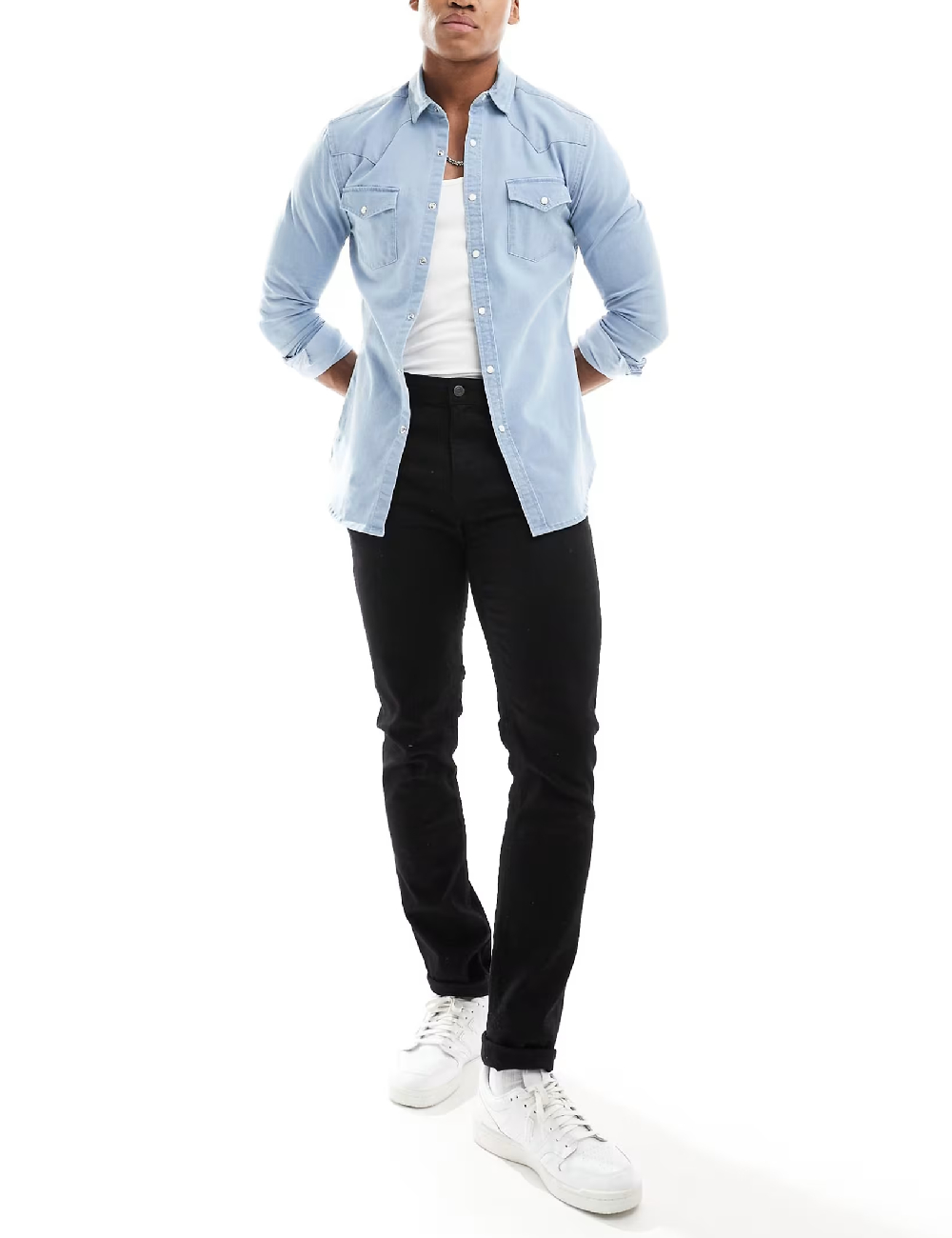 Camasa ASOS, albastru